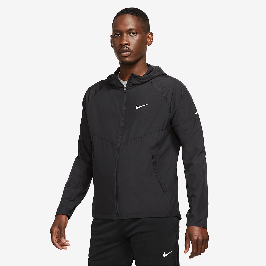 Nike Repel Miler Jacket - Black/Black/Reflective Silv - Mens Clothing ...