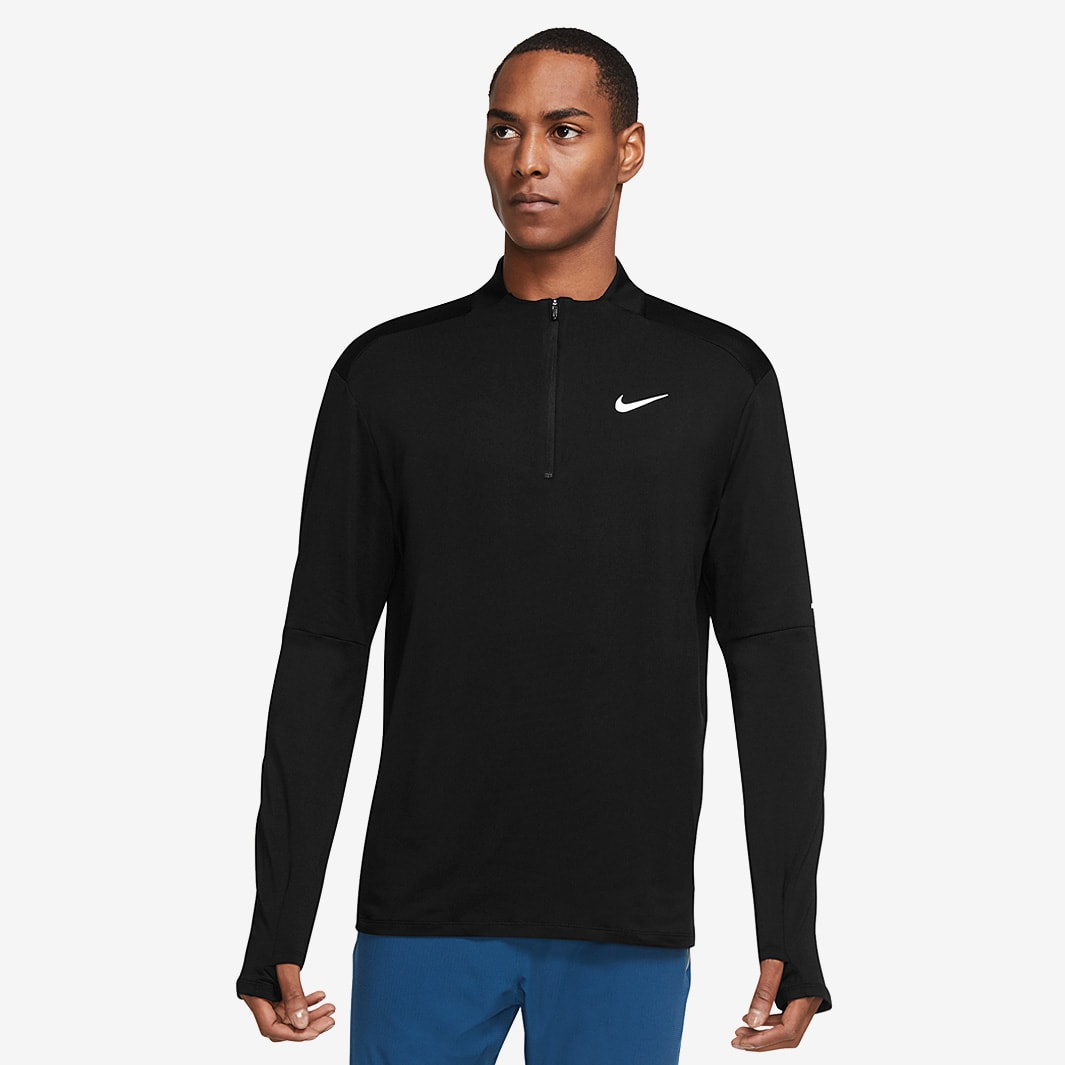 Nike Dri-FIT Element Half Zip Top - Black/Reflective Silv - Mens Clothing