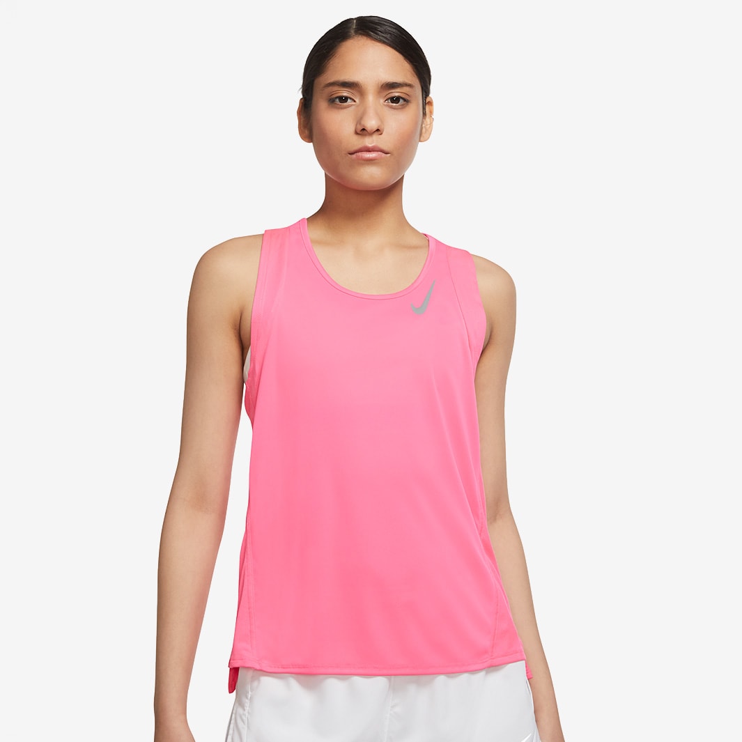 Nike Womens Dri-FIT Singlet - Hyper Pink/Reflective Silv - Womens ...