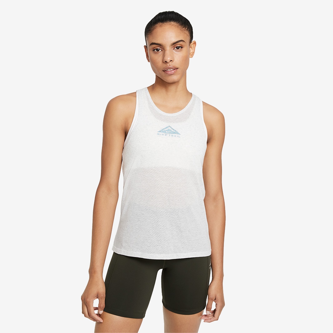 Nike Womens City Sleek Trail Tank - Lt Smoke Grey/Grey Fog/Turquoise ...