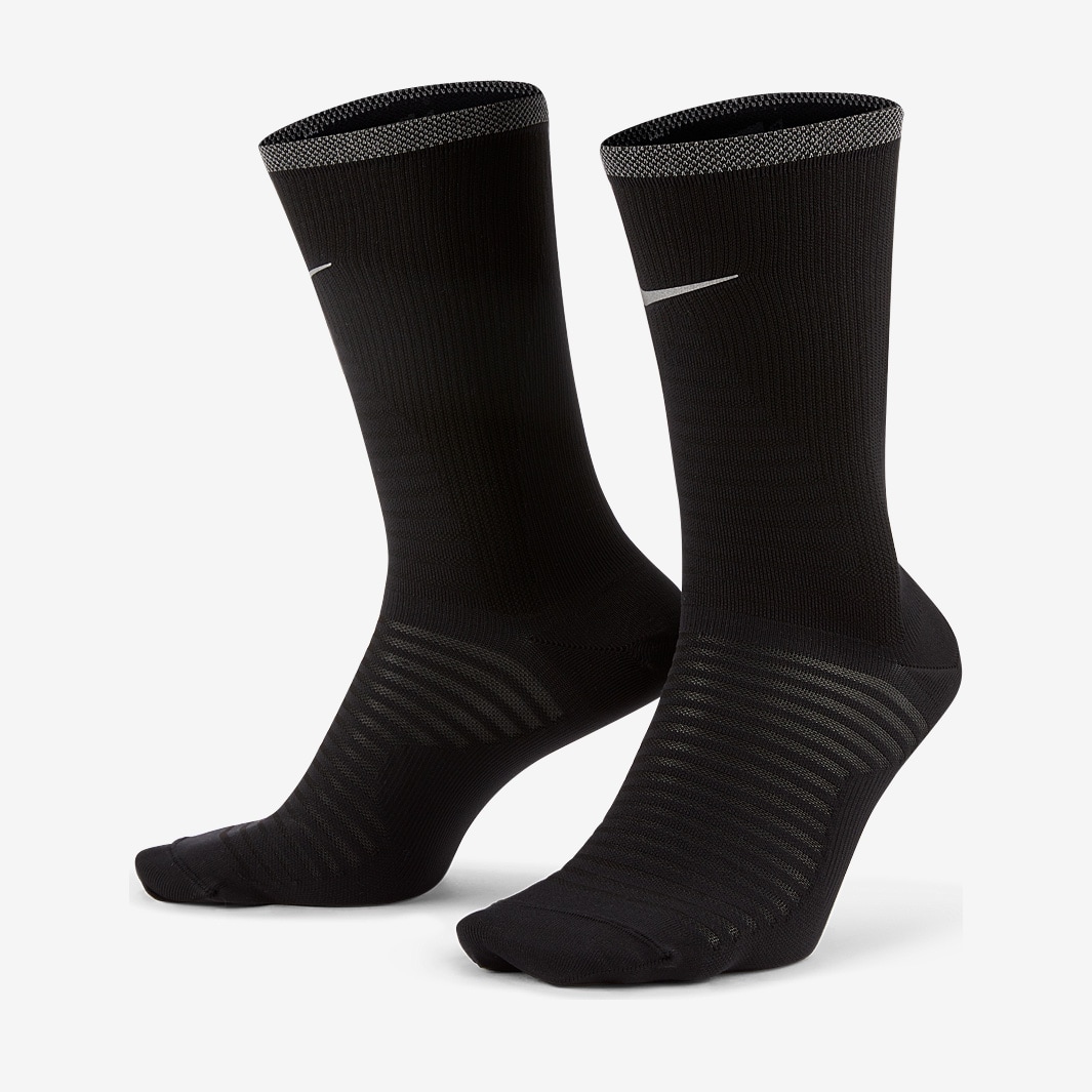 Nike Spark Lightweight Crew Socks - Black/Reflective Silver - Running ...