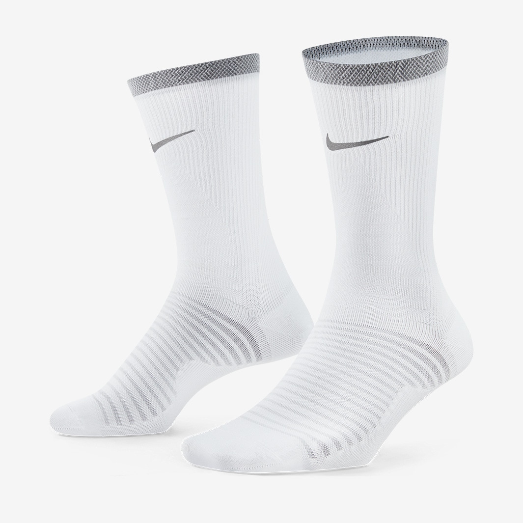 Nike Spark Lightweight Crew Socks - White/Reflective Silver - Running ...