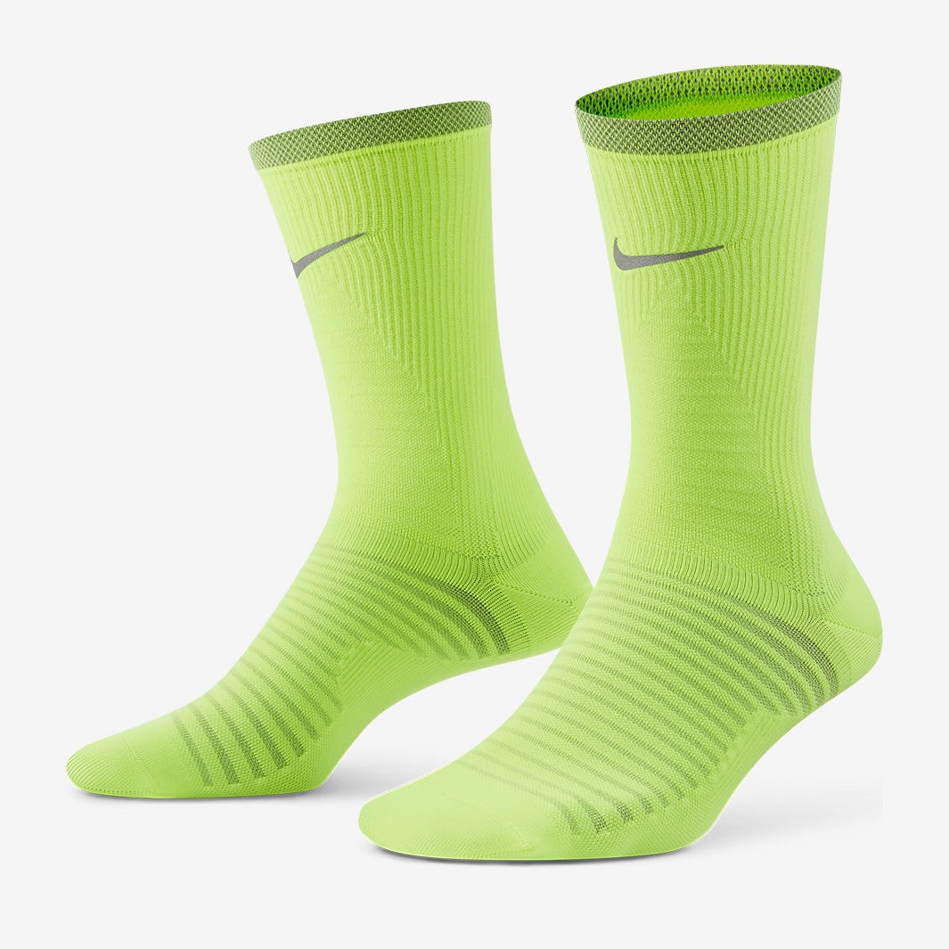 Nike Spark Lightweight Crew Socks - Volt/Reflective Silv
