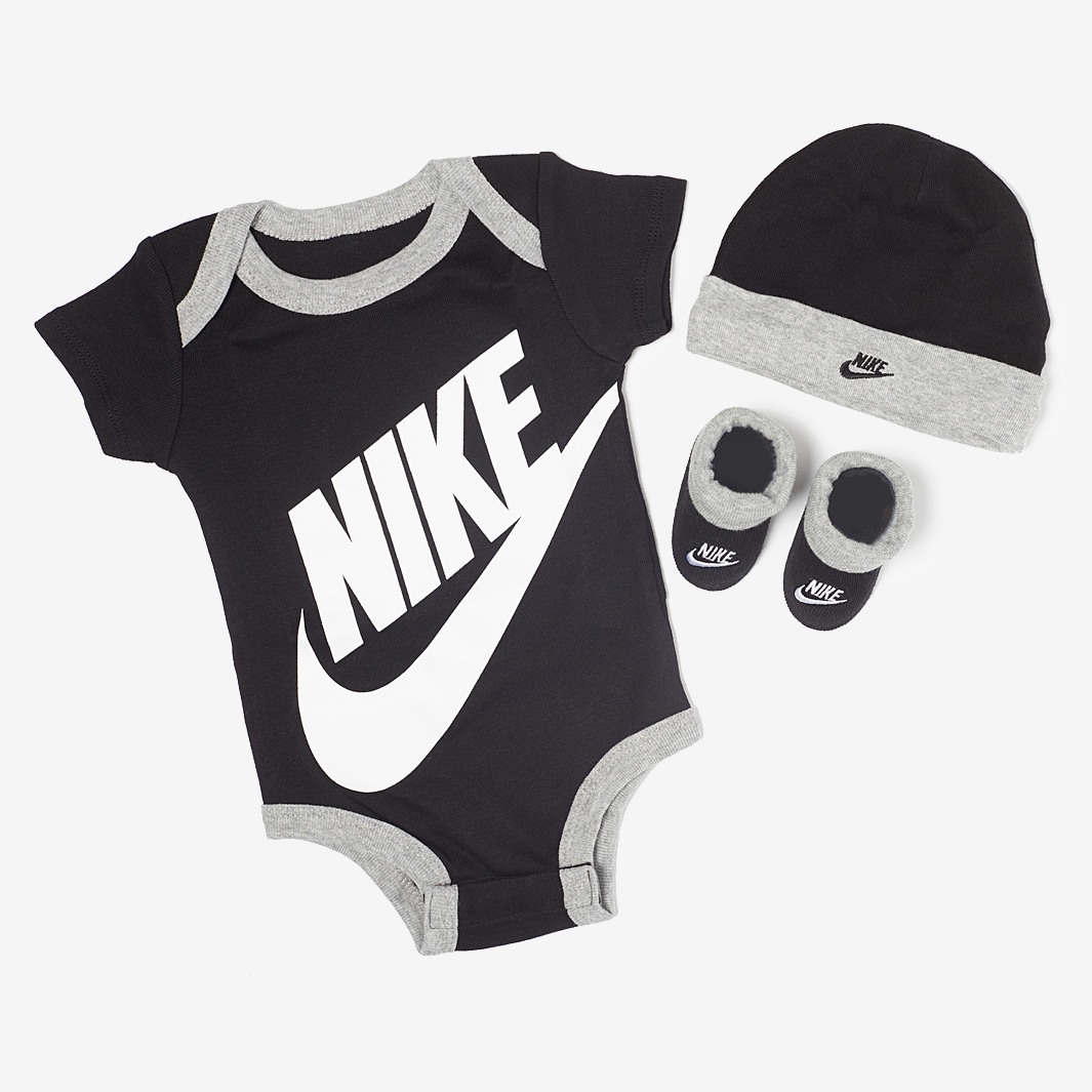 Nike Infant Futura Logo Box Set (0-6M) - Black - Tops - Boys Clothing