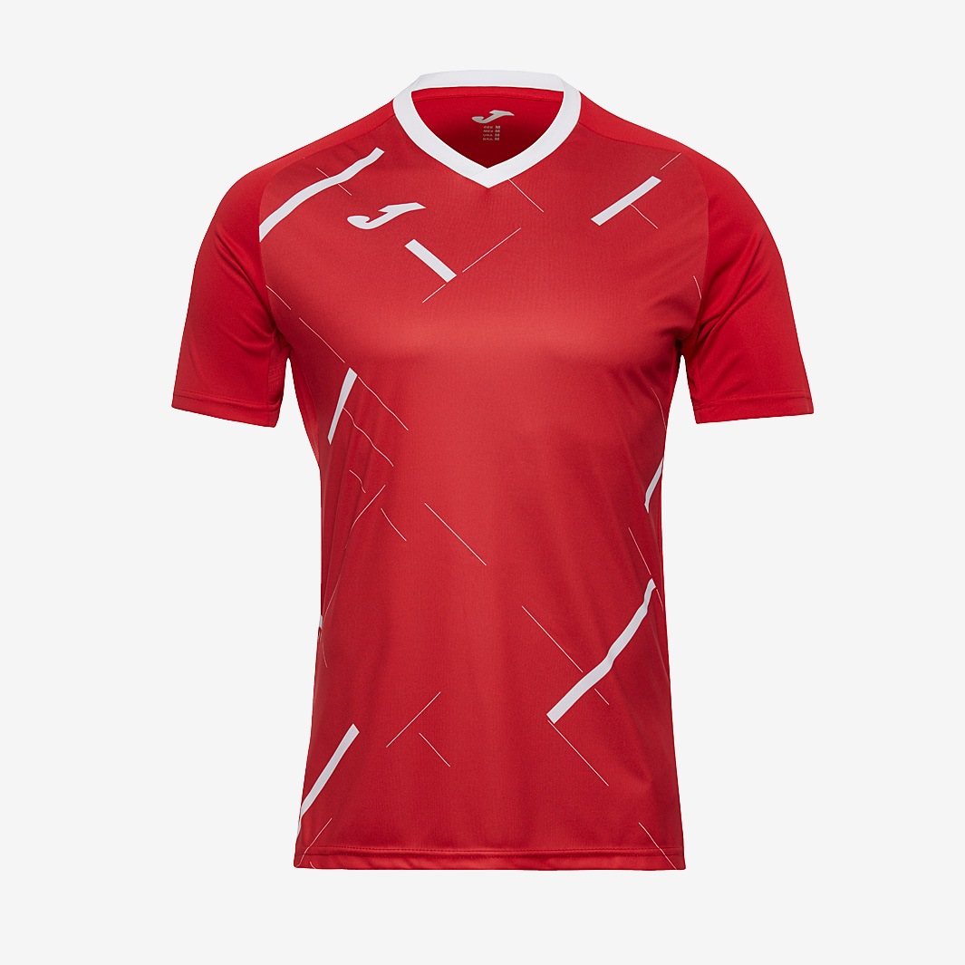 Joma Men's Red Tiger Iii Ss Shirt Medium
