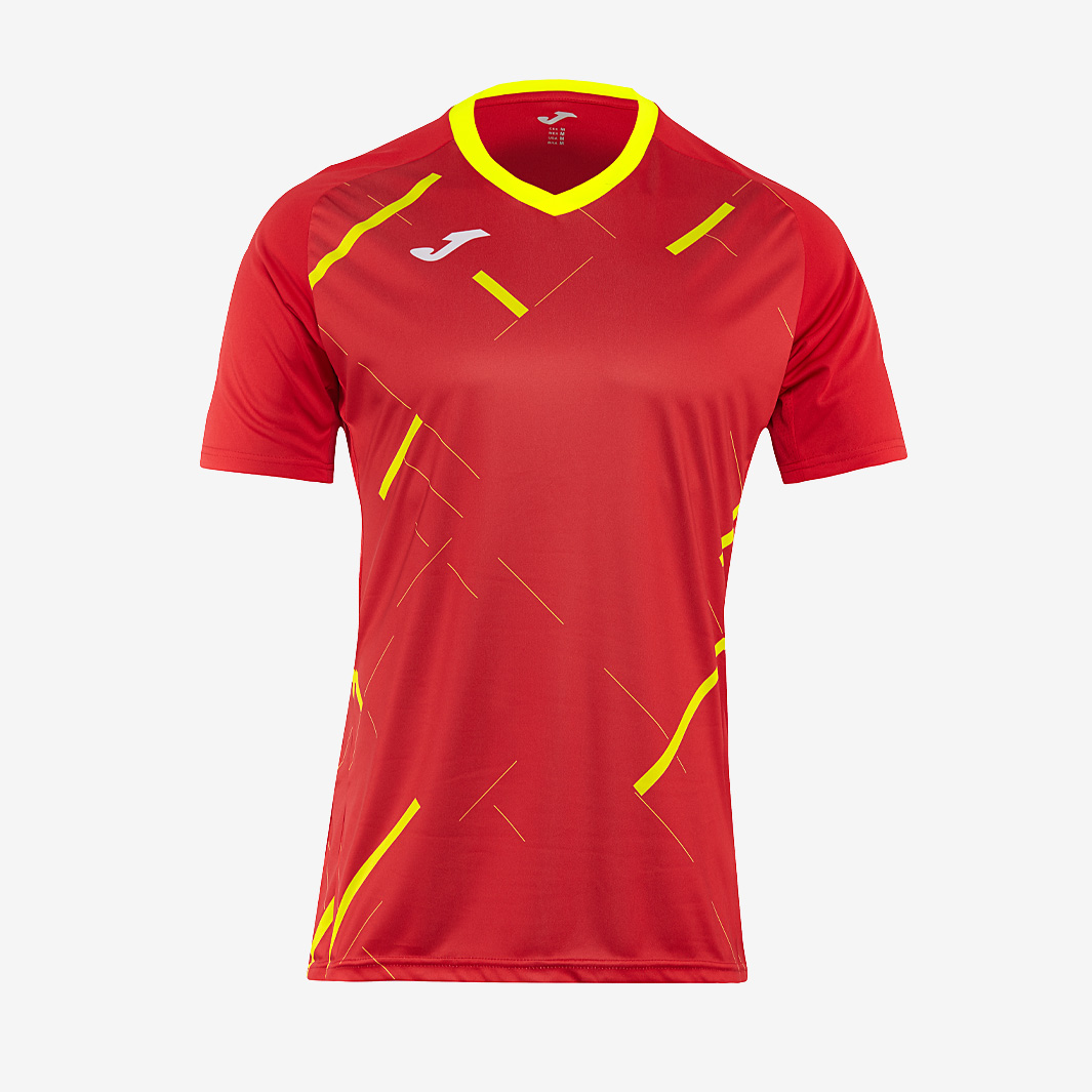 Joma Men's Red Tiger Iii Ss Shirt Large