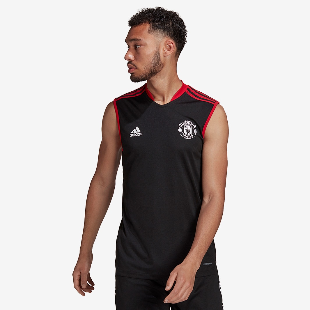 adidas Manchester United 21/22 Sleeveless Shirt - Black