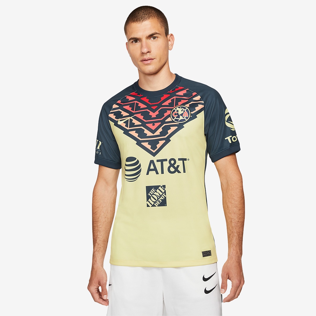 :Nike Club America 23/24 Stadium Home Jersey - Lemon