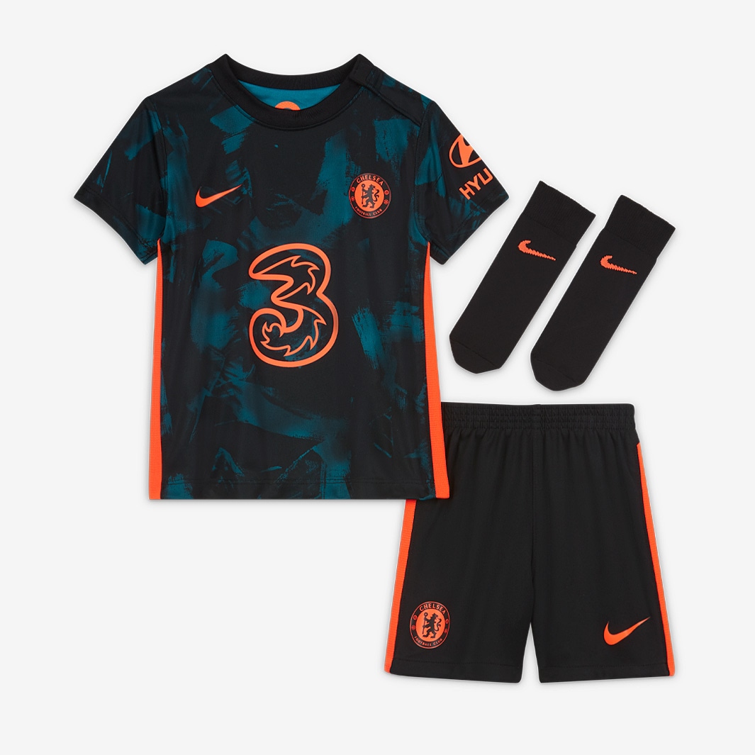Nike Chelsea 21/22 Infants Third Kit - Blustery/Black/Hyper Crimson ...