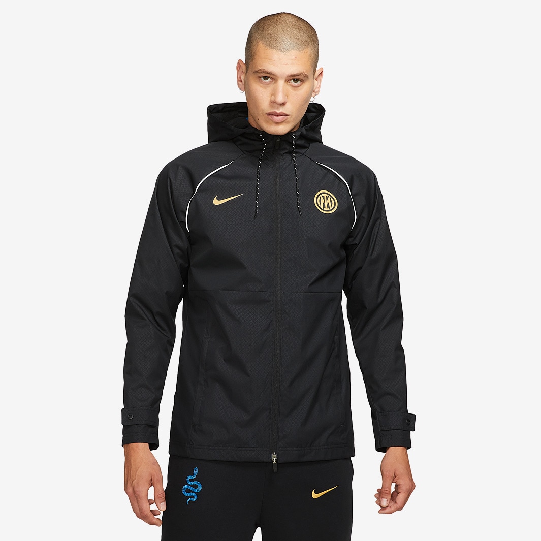 Nike Inter Milan 21/22 Jacket - Black/Black/Truly Gold - Mens Replica ...