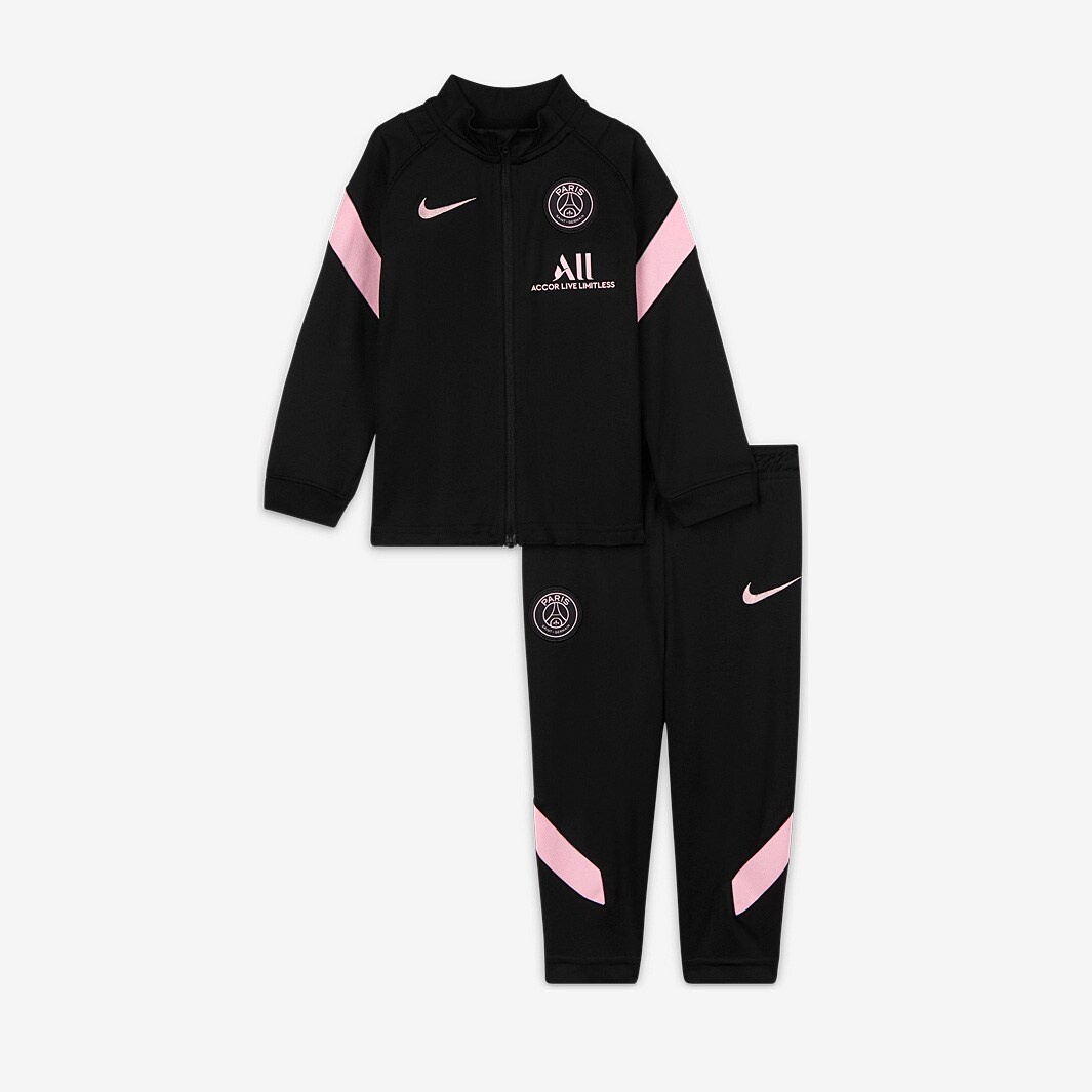 Nike Paris Saint Germain 21 22 Infants Away Strike Tracksuit Black Black Arctic Punch Arctic Punch Boys Replica Pro Direct Soccer