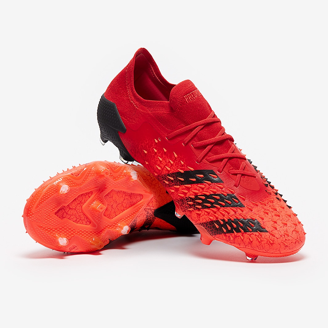 Windswept Grave Glue adidas Predator Freak .1 Low FG - Red/Core Black/Solar Red - Mens Soccer  Cleats 