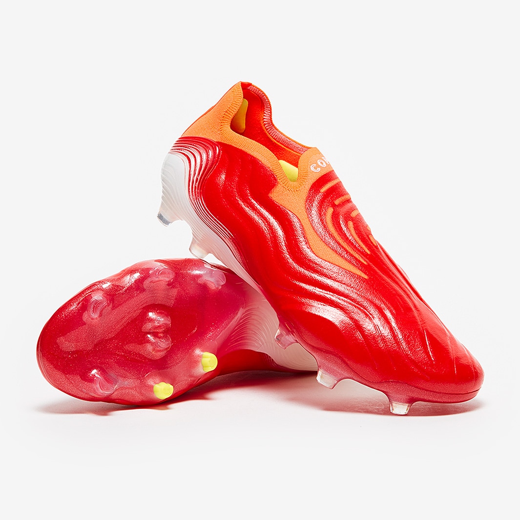 adidas Copa Sense+ FG - Red/White/Solar Red - Mens Soccer Cleats |