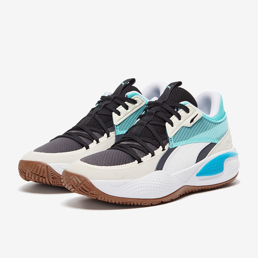 Puma Court Rider Summer Days - Ebony/Elektro Aqua - Mens Shoes | Pro:Direct  Basketball