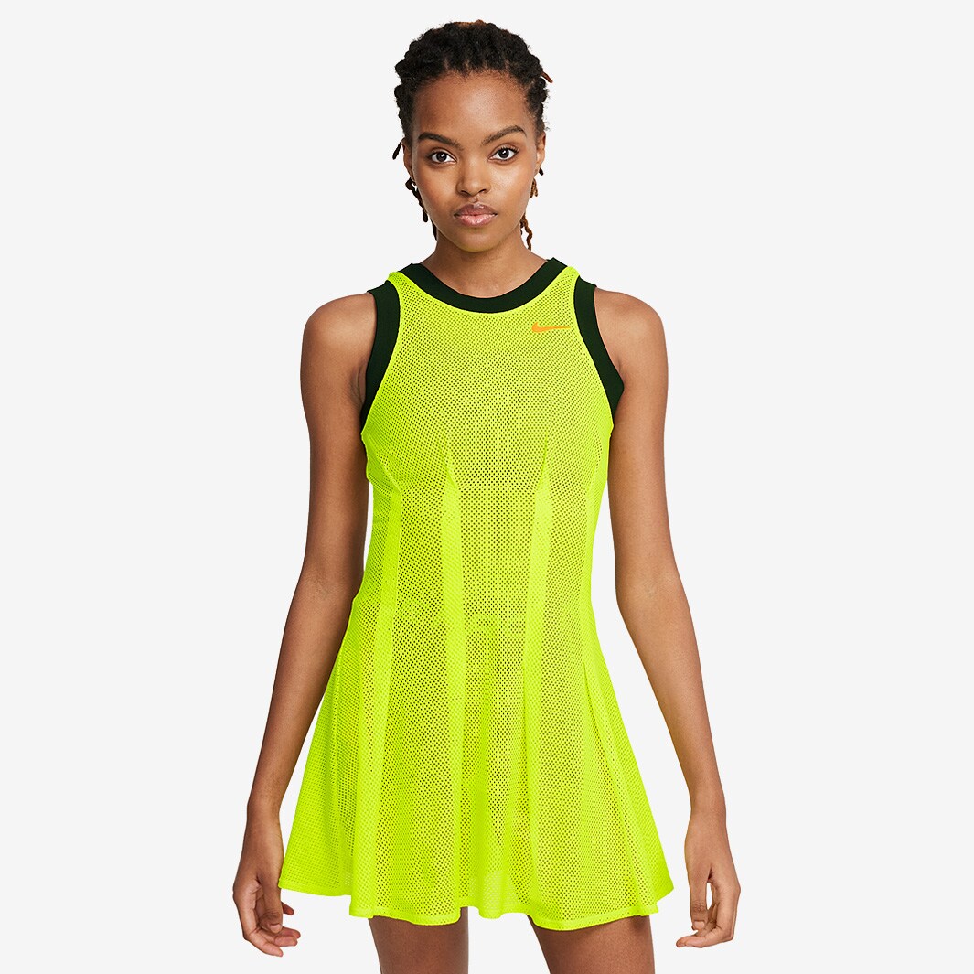 Nike Womens Court Dri-Fit NY Dress - Lemon Venom/Bright