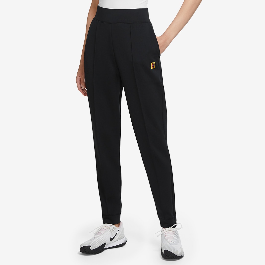 Nike Womens Court Dri-Fit Heritage Knit Pant - Black - Black | Pro