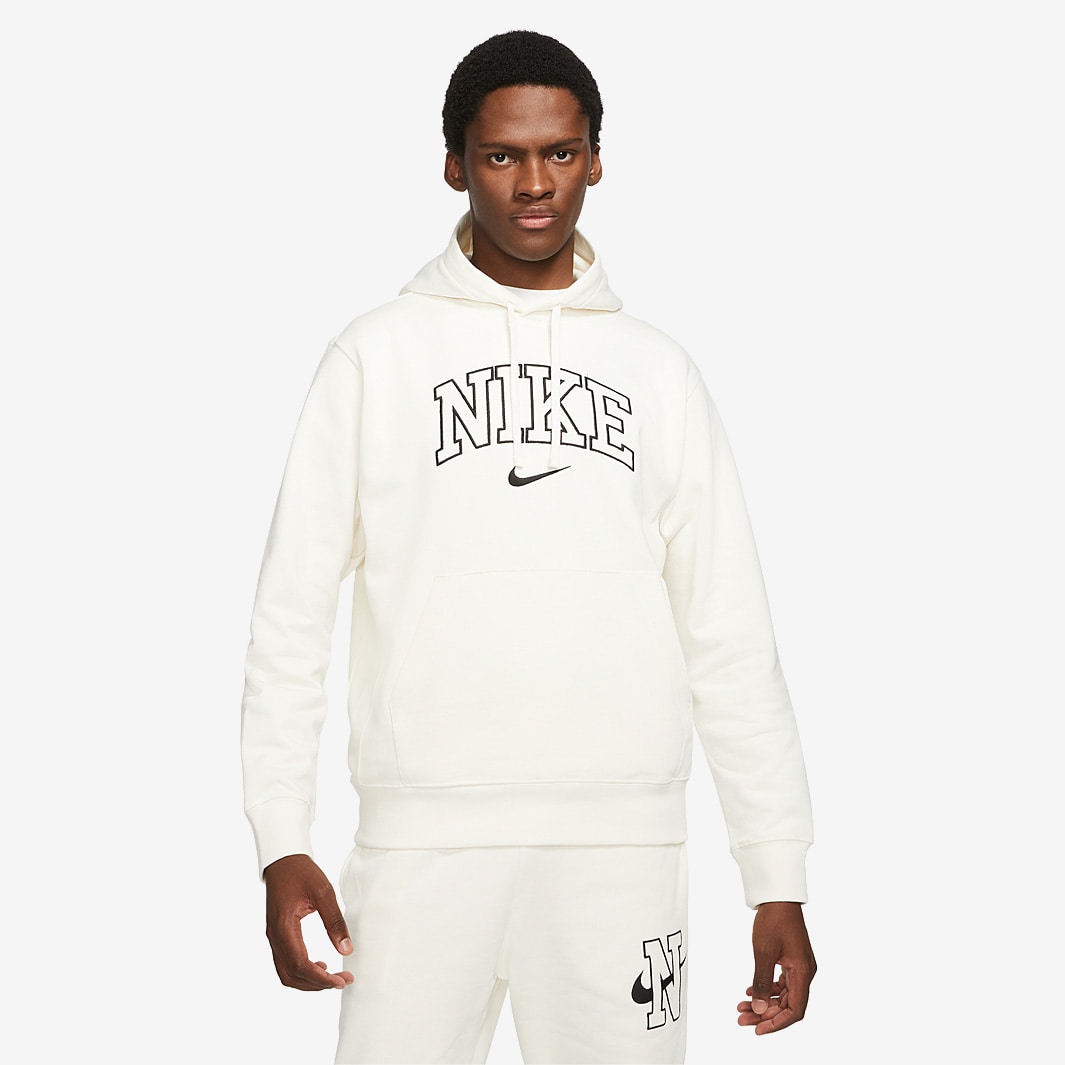 Nike Sportswear Retro Fleece Hoodie BB - Sail - Tops - Mens Clothing