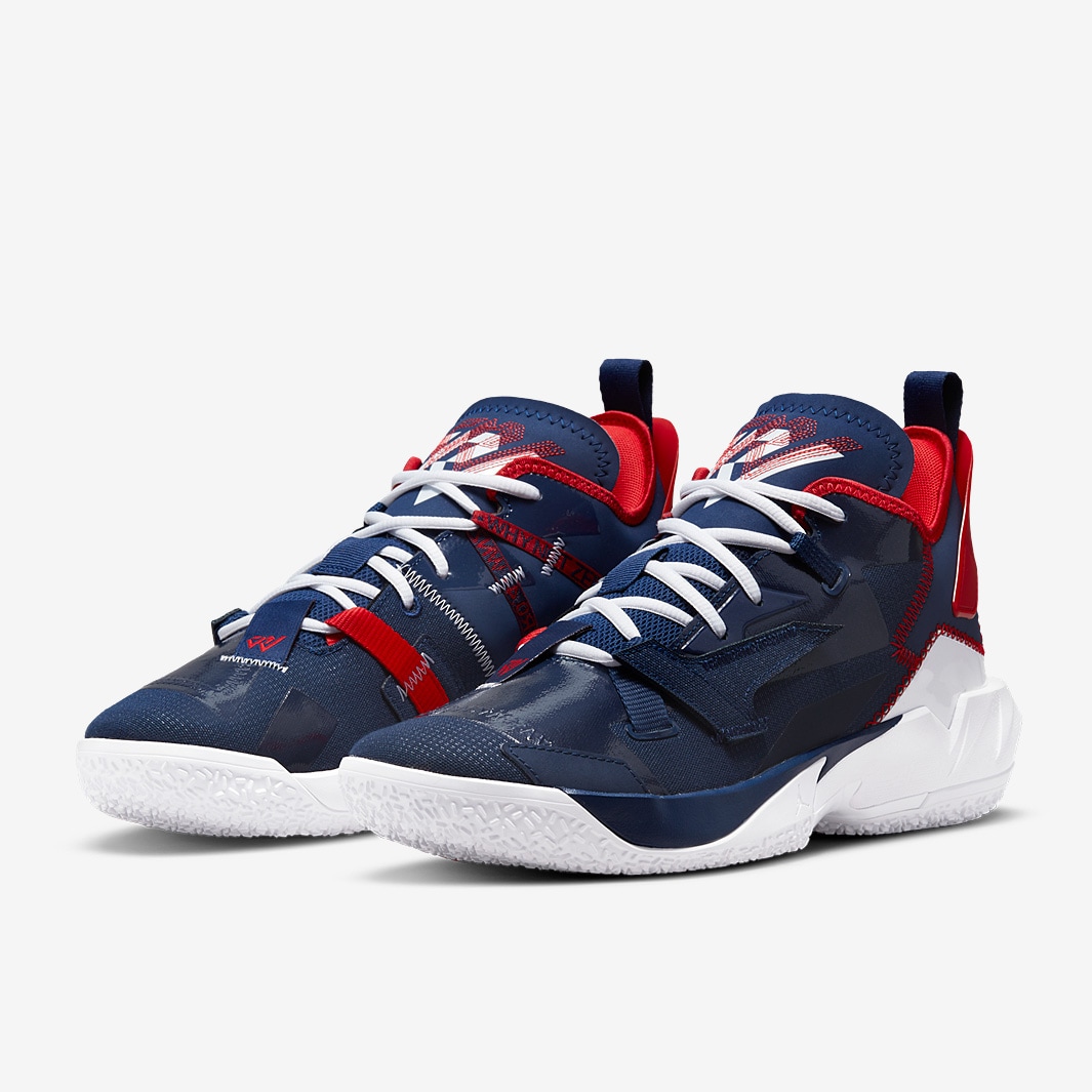 Jordan Why Not Zer0.4 - Blue Void/White/University Red