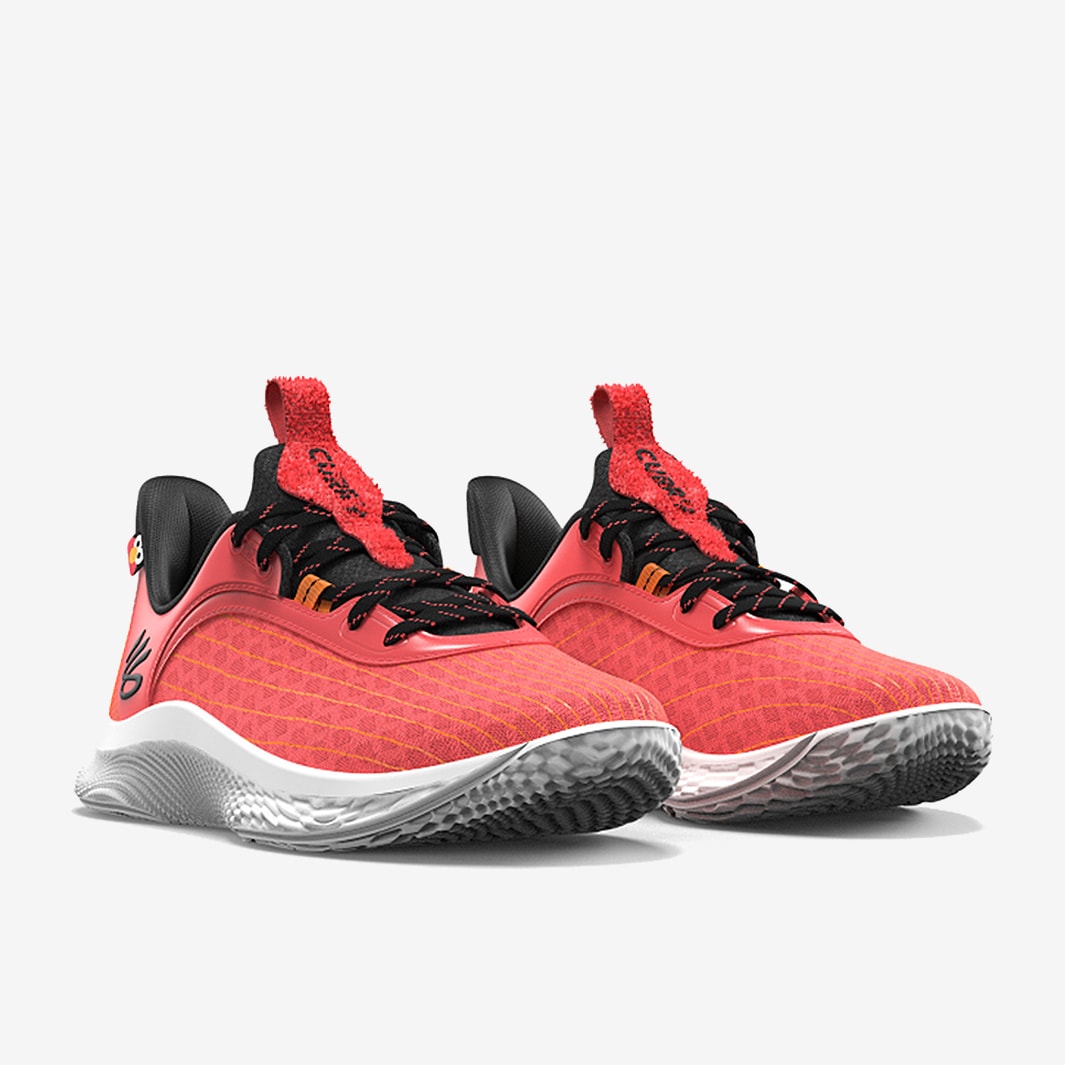 Under Armour Curry 9 - Hot Coral/Black/Leopard - Mens Shoes