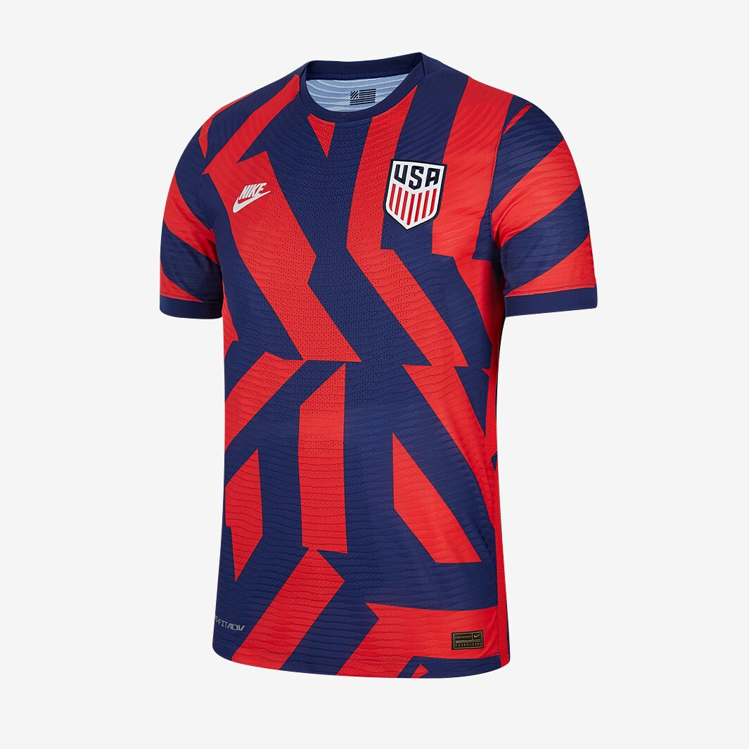 Nike USA 2021 Away Vapor Match SS Jersey Loyal Blue Mens Replica