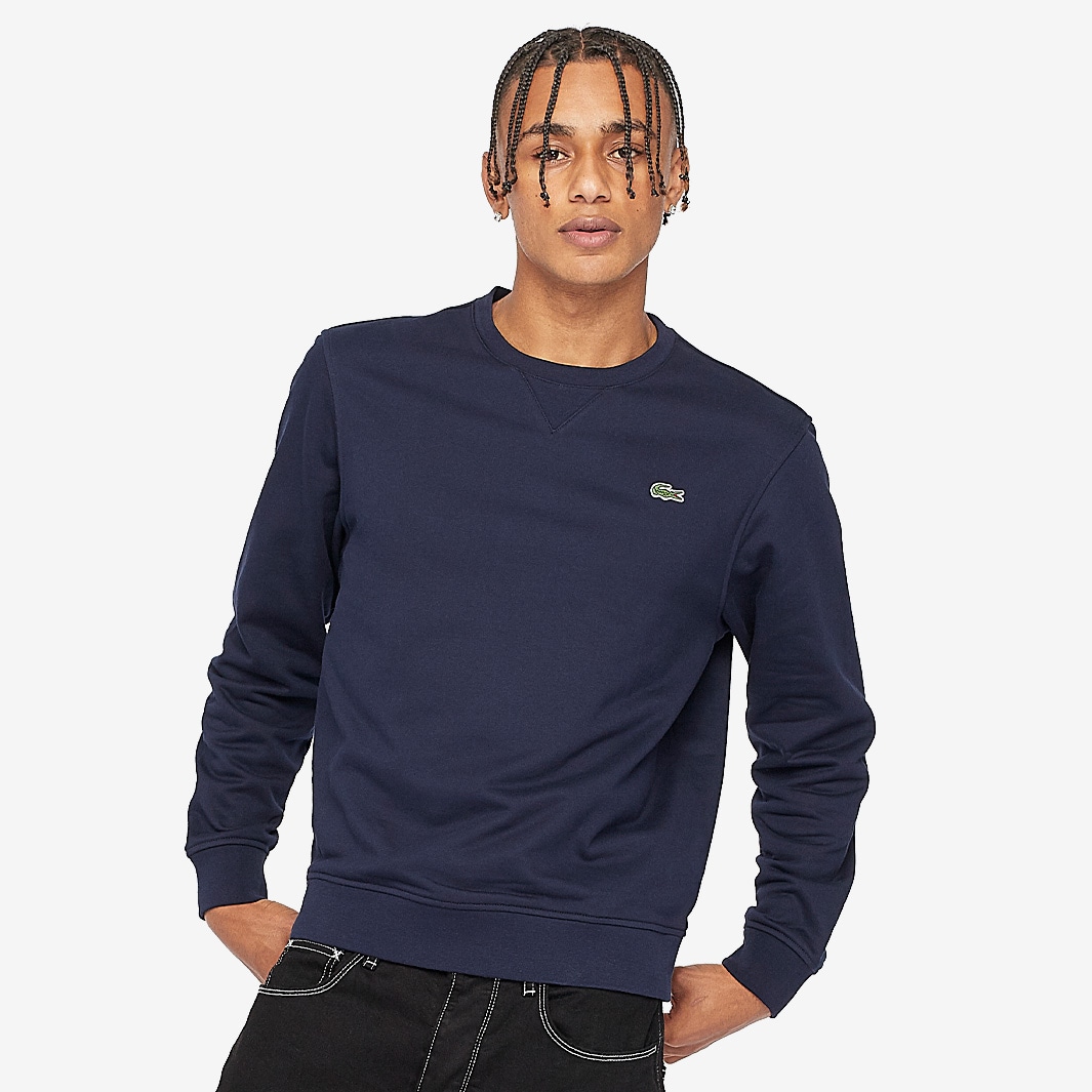 Diskutere flydende service Lacoste Sweatshirt - Navy Blue - Tops - Mens Clothing | Pro:Direct Soccer