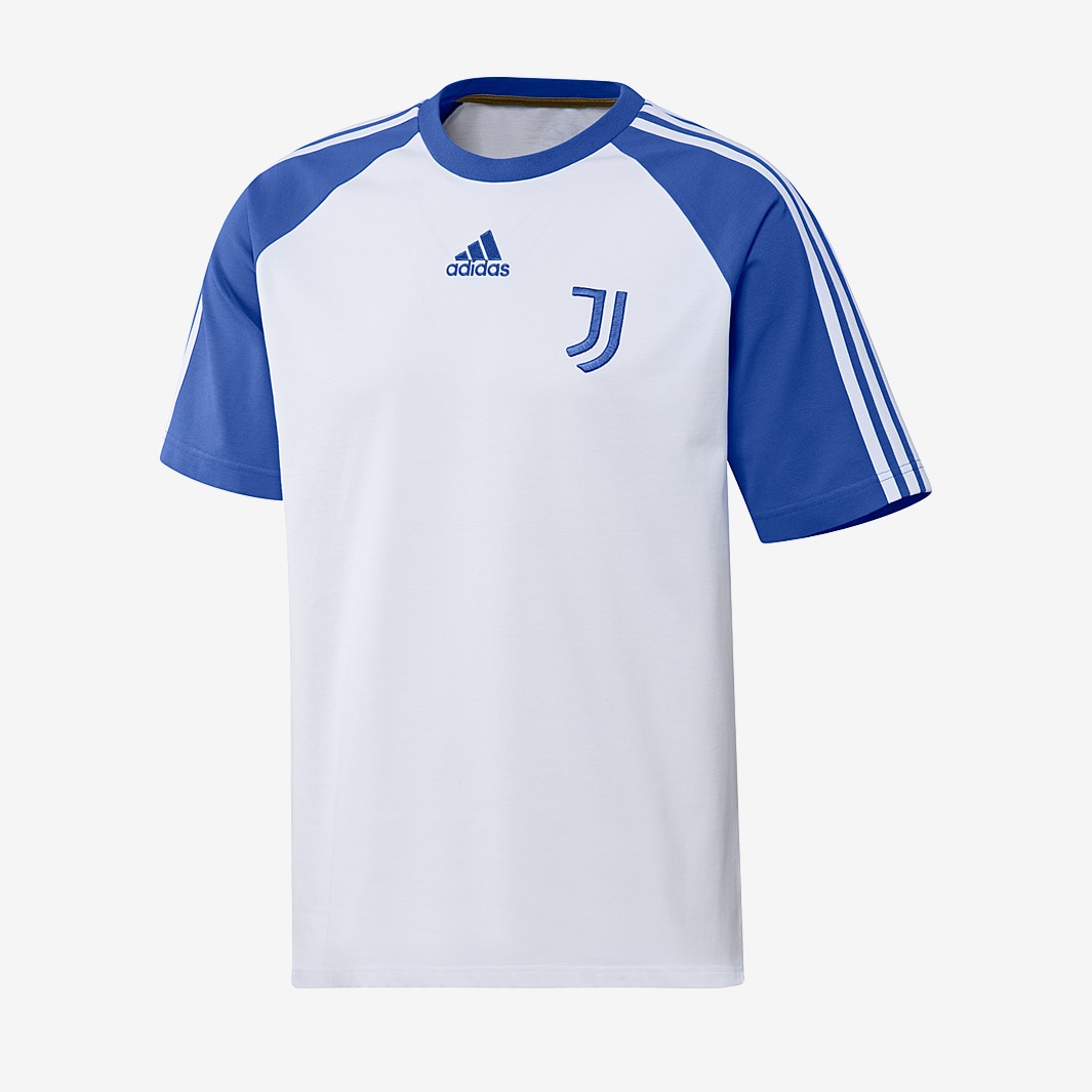 adidas Juventus 21/22 Teamgiest Training Tee - White/Hi-Res Blue - Mens ...