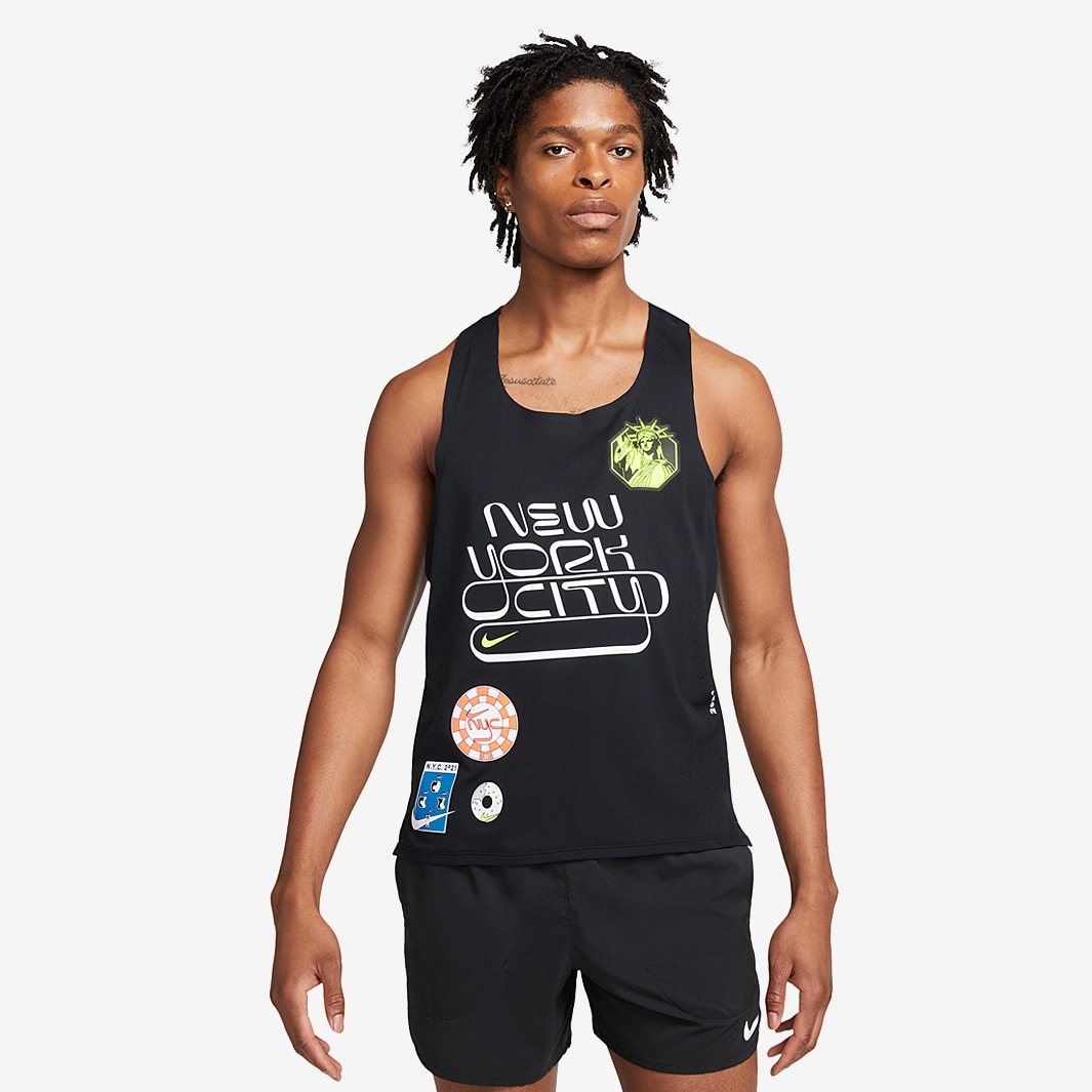 Nike Dri-FIT ADV AeroSwift Singlet - Black - Mens Clothing