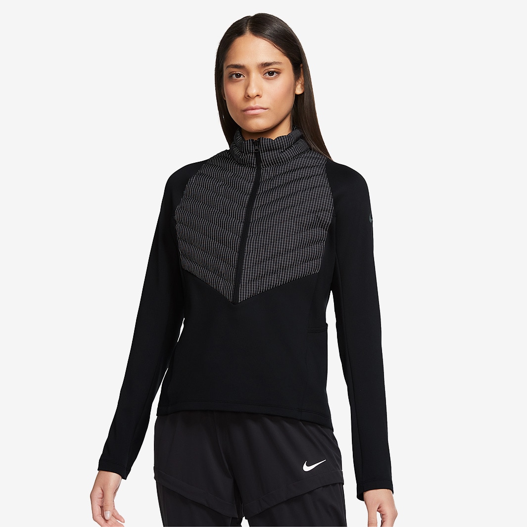 Nike Womens Therma-FIT Run Division Jacket - Black/Atomic Orange/Blkref ...