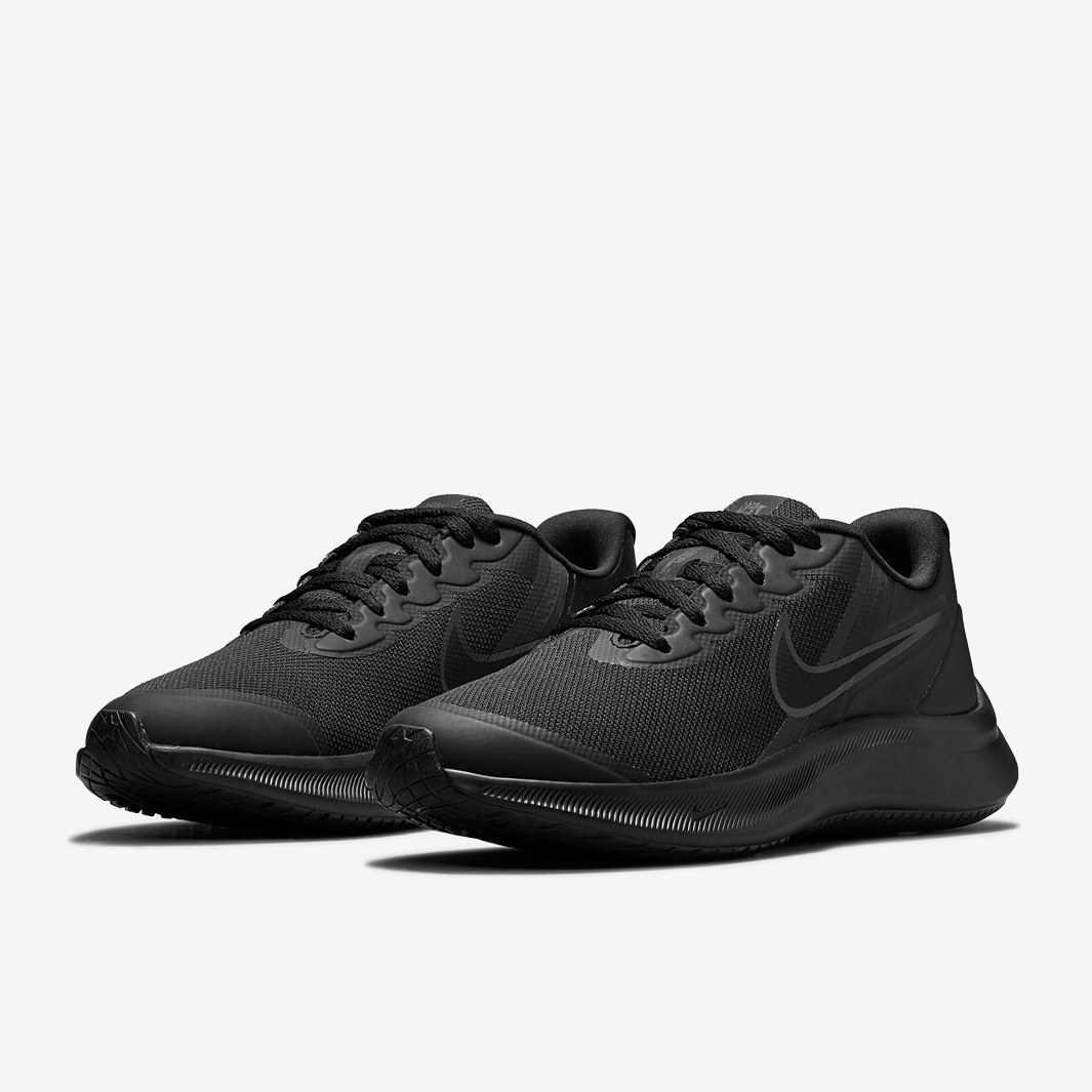 Nike Kids Star Runner 3 - Black/Black-Dk Smoke Grey - Boys Shoes