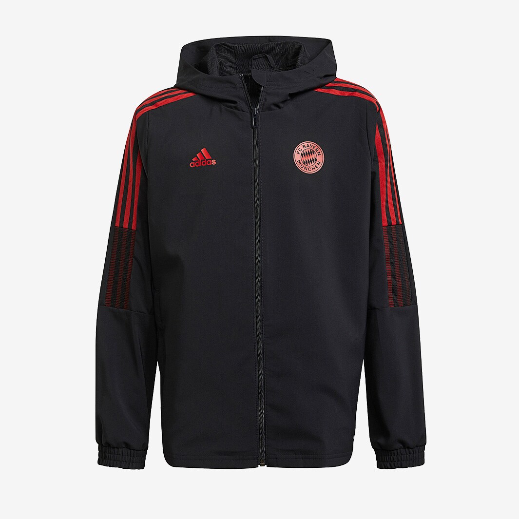 adidas FC Bayern Munich 21/22 Youths Tiro Presentation Jacket - Black ...