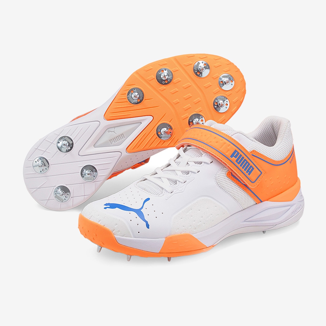 Puma evoSPEED 22.1 Bowling Spike White/Blue/Orange Mens Shoes Pro