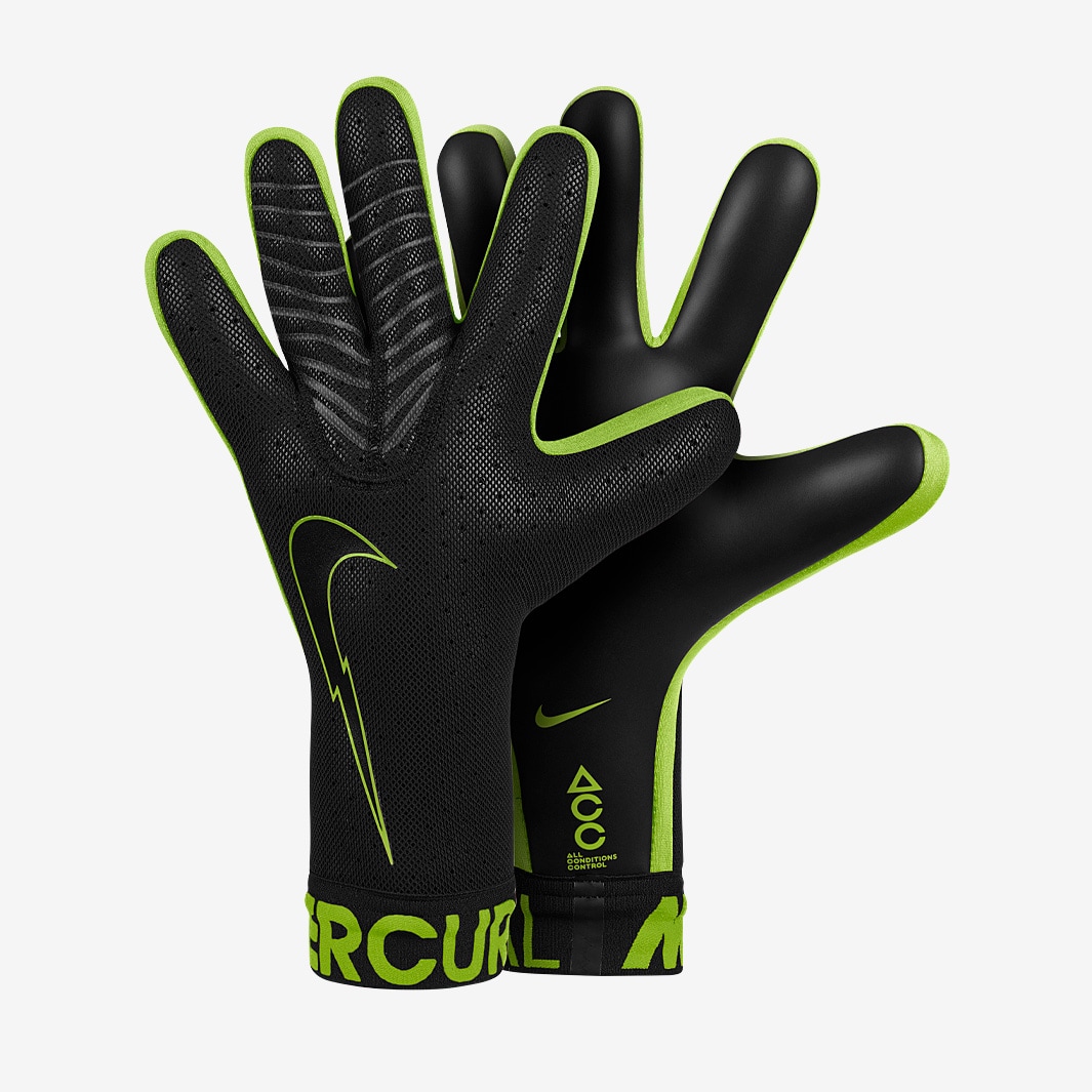 Dinkarville rand Tegenstrijdigheid Nike GK Mercurial Touch Elite - Black/Black/Volt - Mens GK Gloves | Pro:Direct  Soccer
