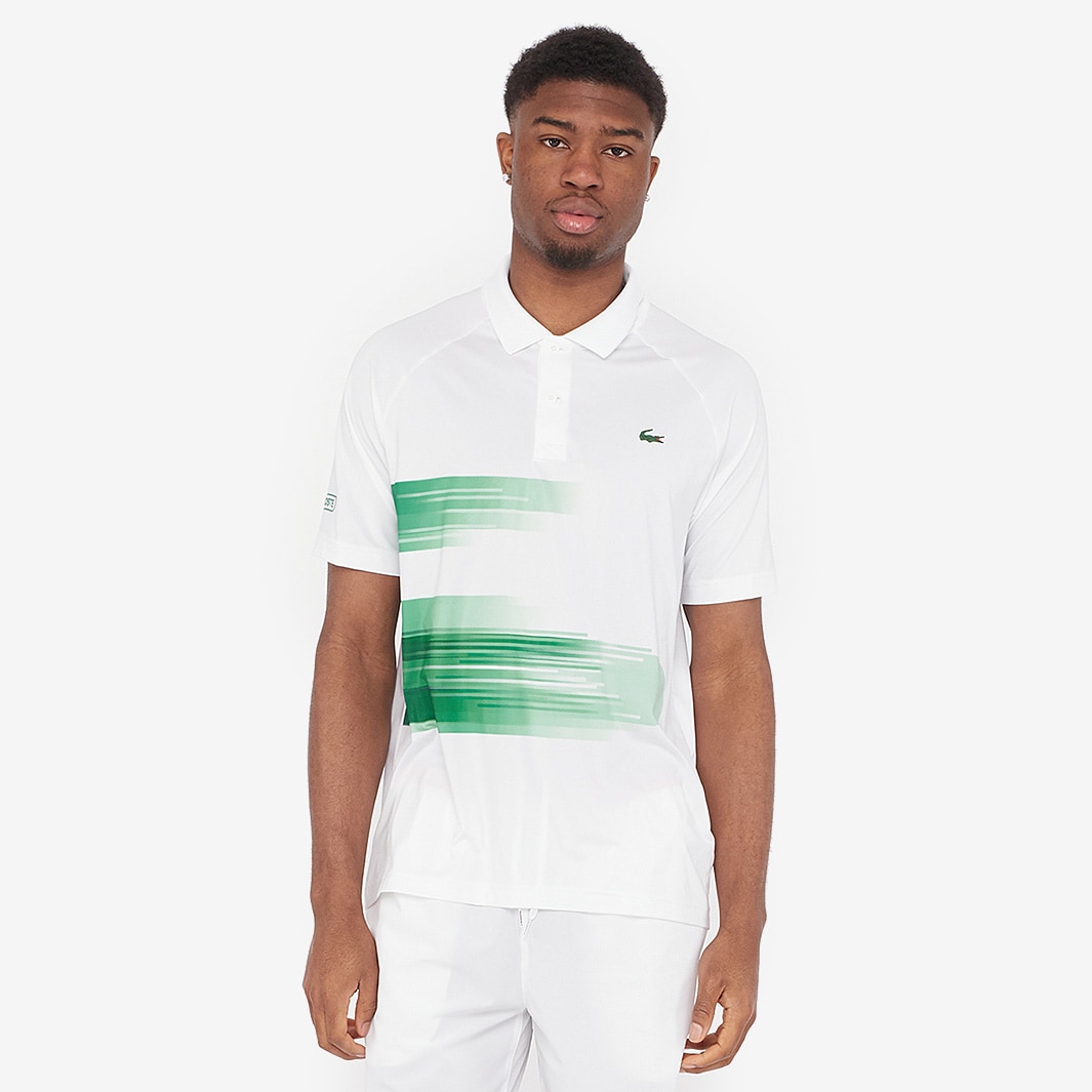 Lacoste Novak Djokovic On Court Polo - White - Mens Clothing