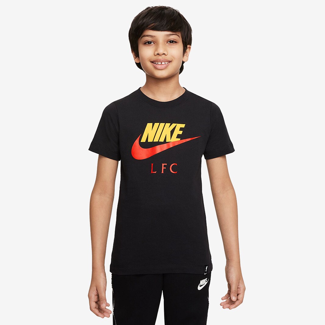 Nike Liverpool 21/22 Kids Future Club Tee - Black - Boys Replica | Pro ...