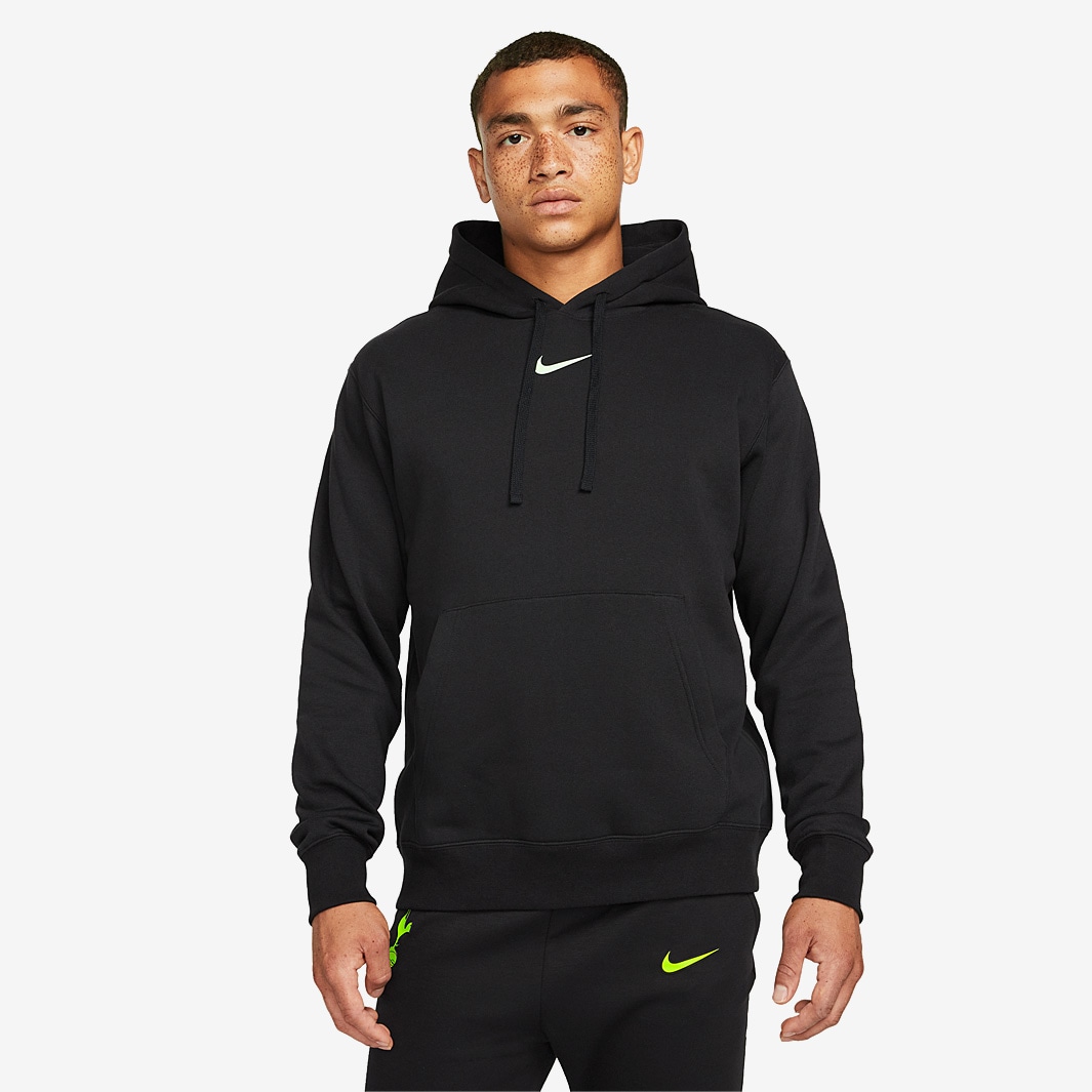 Nike Tottenham Hotspur 21/22 Pullover Club Hoodie - Black/Vapor Green ...