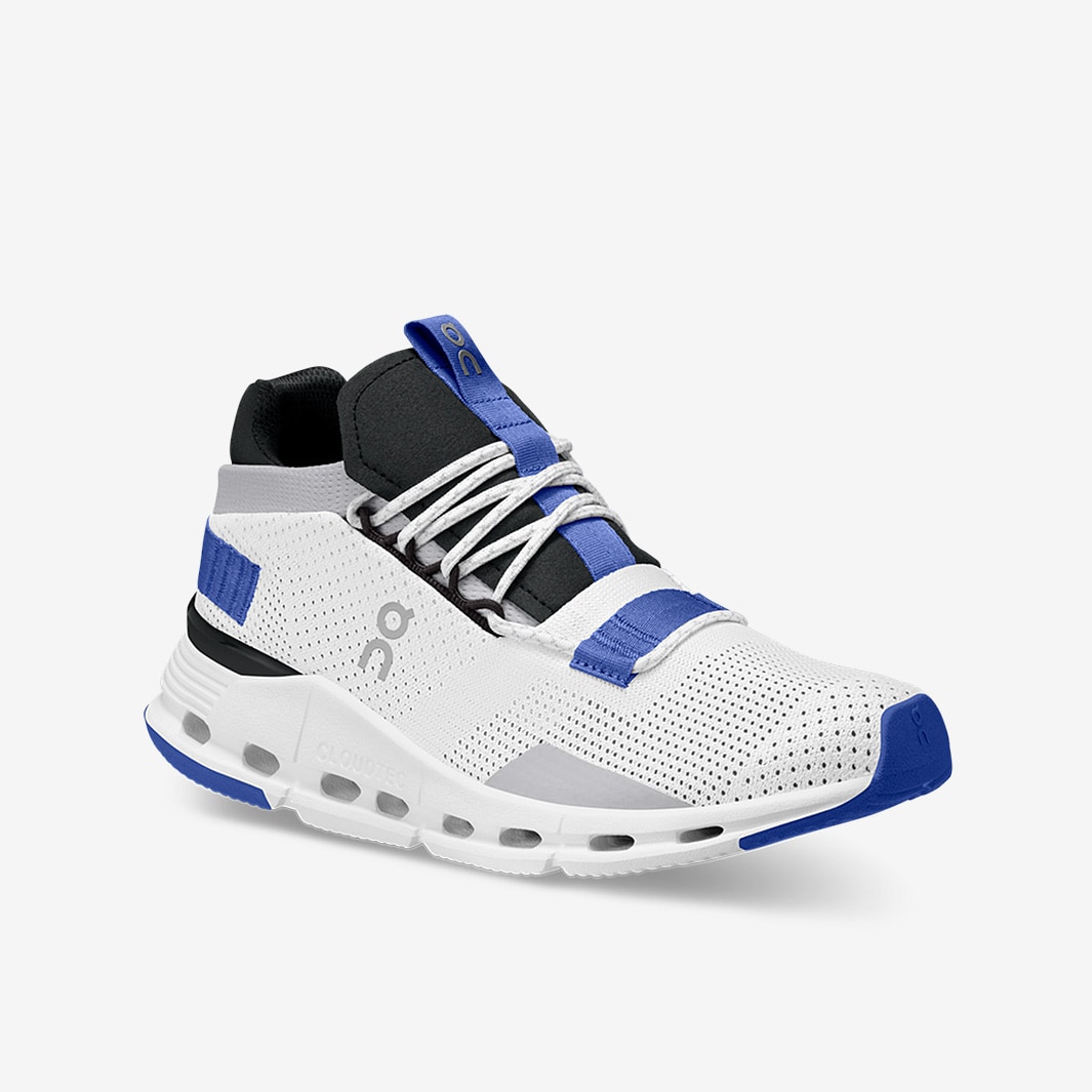 On Womens Cloudnova - White/Cobalt - Trainers - Womens Shoes