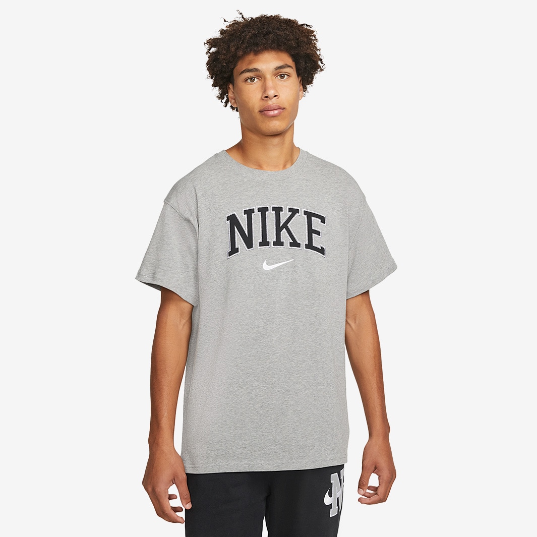 Nike Sportswear Retro Tee - Dark Grey Heather  - Tops - Mens Clothing | 