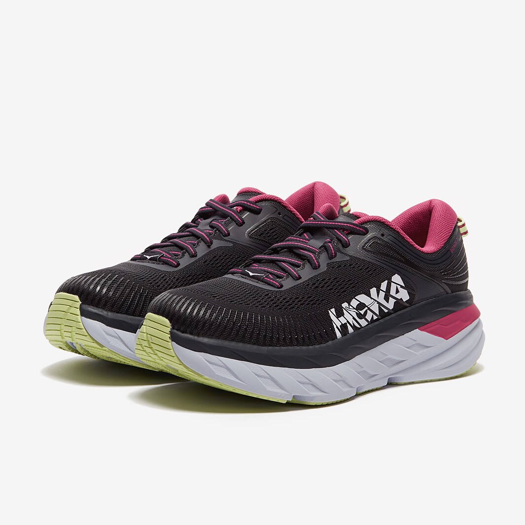Hoka Womens Bondi Blue Graphite/Festival Fuchsia Womens