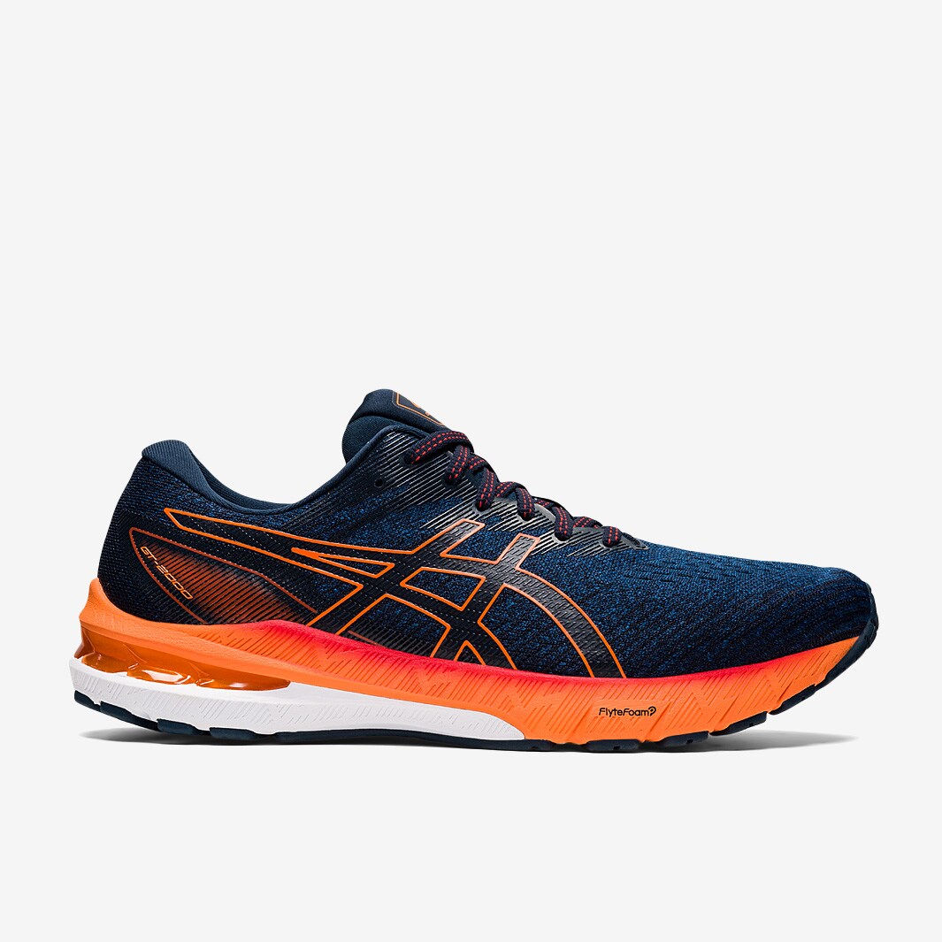 Asics gt 2000 mens shoes white/orange/lightning sale