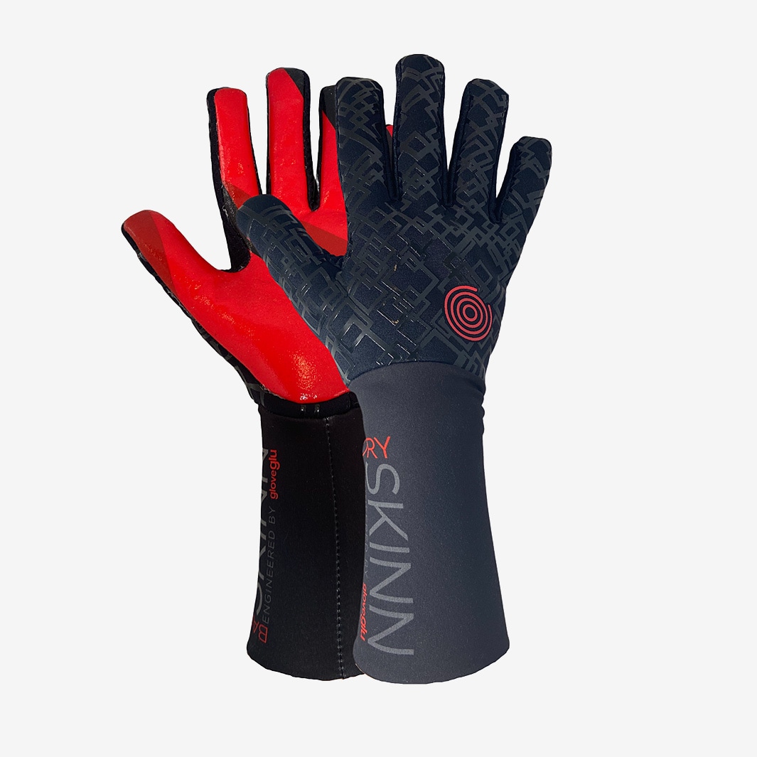 GG Lab DRY SKINN - Black/Red-Mens GK Gloves