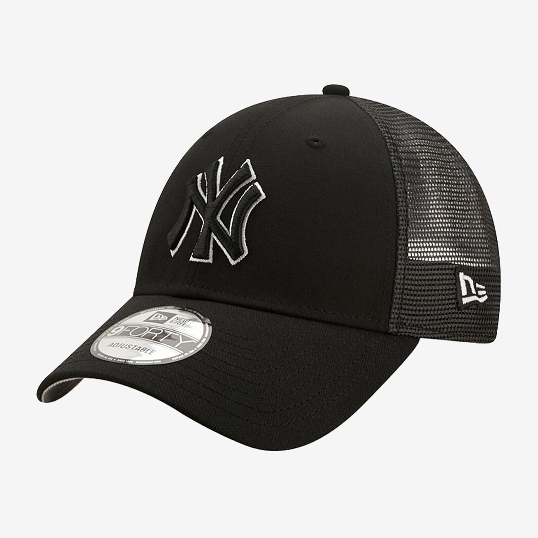 New Era MLB New York Yankees Home Field 9FORTY Trucker - Black/White ...