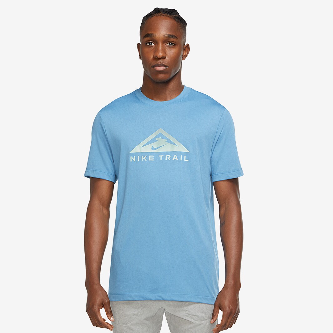 Nike Dri-FIT Trail T-Shirt - Dutch Blue - Mens Clothing