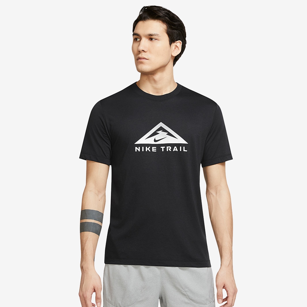 Nike Dri-FIT Trail T-Shirt - Black - Mens Clothing