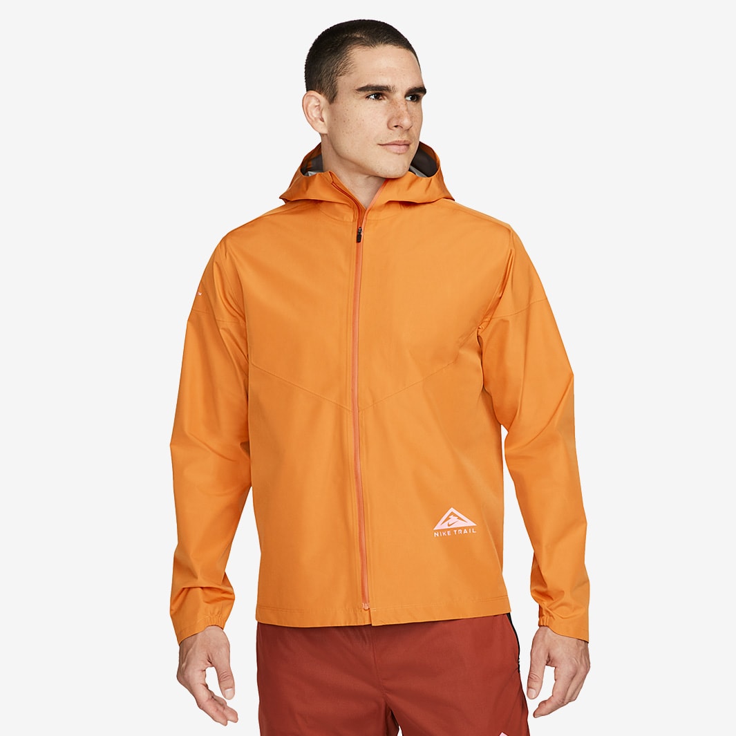 Nike GORE-TEX Trail Jacket - Light Curry/Habanero Red - Mens Clothing ...