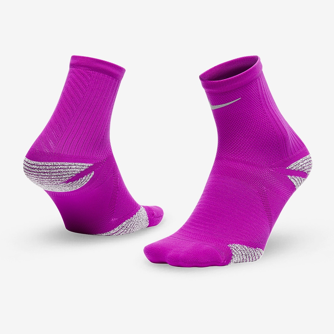 comerciante al menos atlántico Nike Racing Ankle Socks - Vivid Purple/Reflect Silver - Running Socks |  Pro:Direct Running