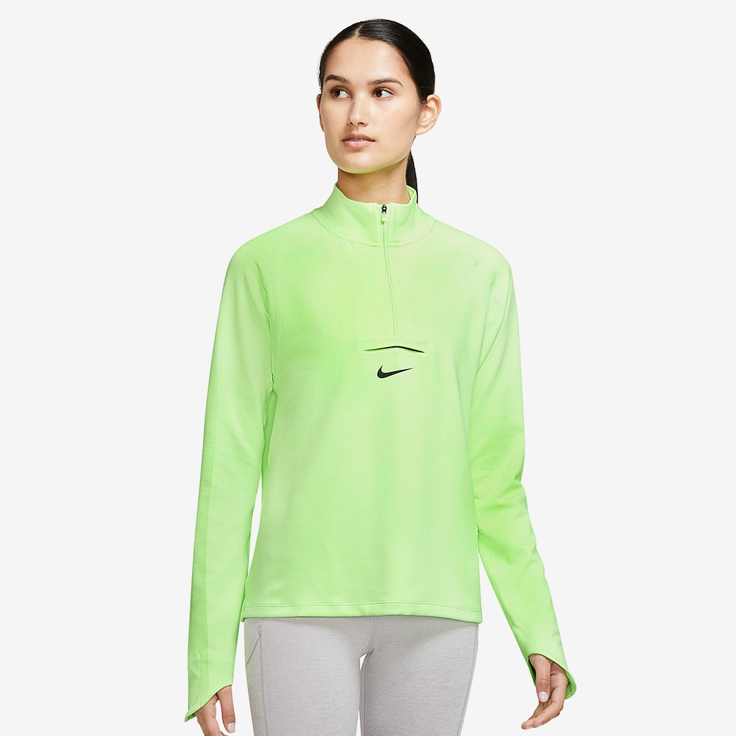Nike Womens Dri-FIT Element Trail Midlayer - Lime Glow/Hyper Royal ...