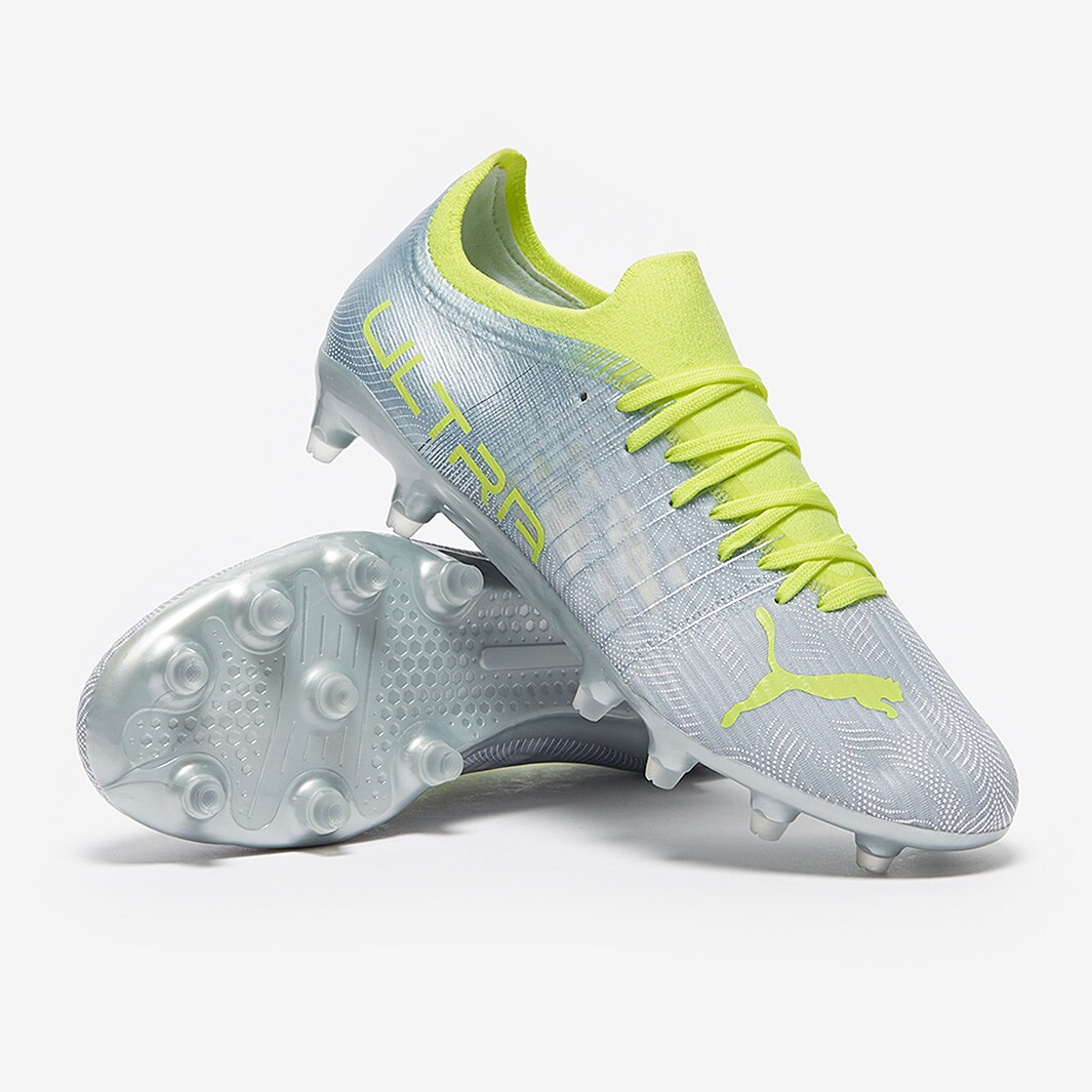 Puma Womens Ultra 3.4 FG/AG Diamond Silver/Fizzy Light Womens Boots