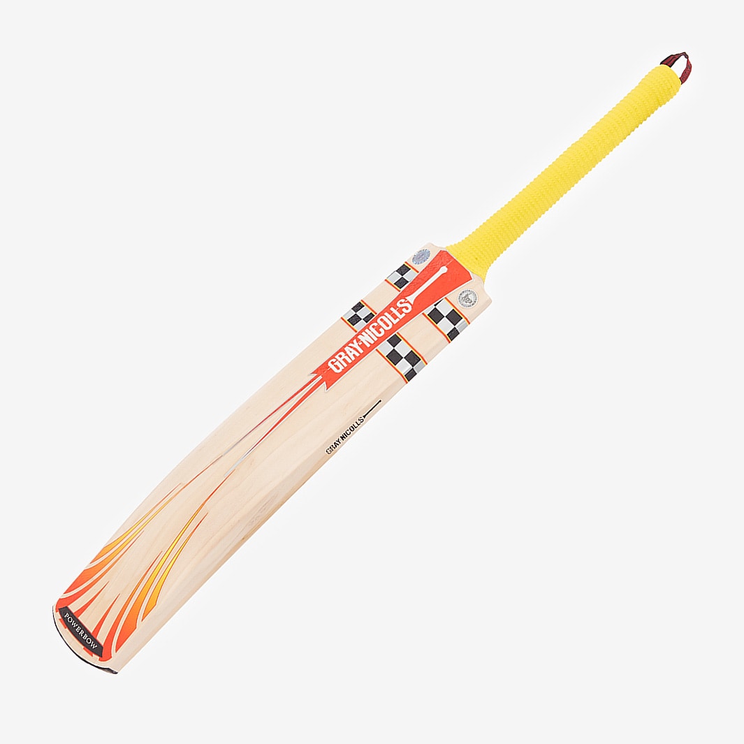 GrayNicolls Powerbow 200 Original Cricket Bat Yellow/Red Cricket