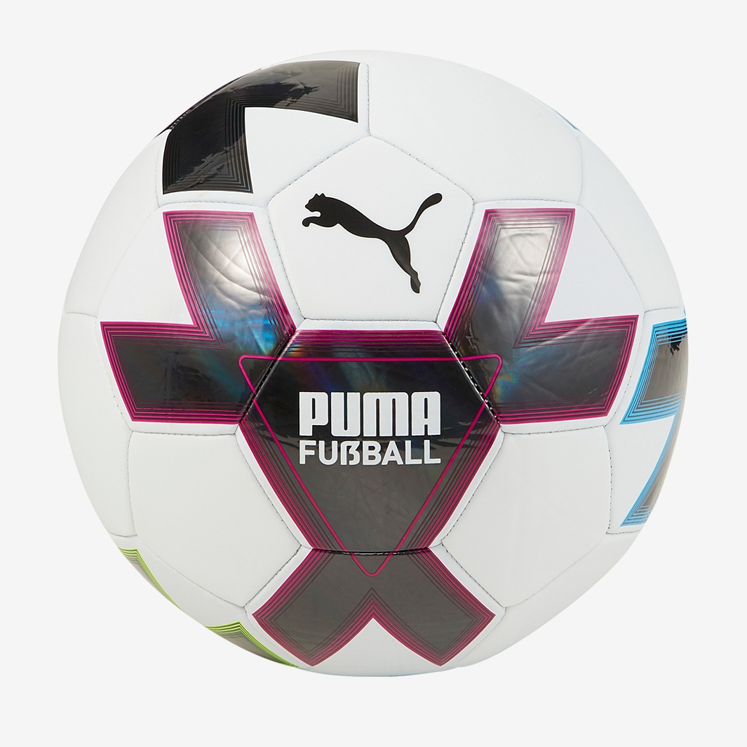 Puma Cage Ball Weiß/Schwarz/Ocean Dive/Orchidee/Gelb Fußbälle Pro