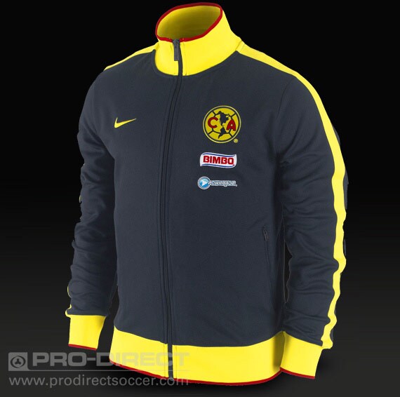 Chaquetas - Ropa Deportiva - Chaqueta Nike Club America N98 -  Obsidiano-Amarillo | Pro:Direct Soccer